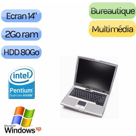 Pc portable 15 pouces avec port serie Windows XP Pro 32 bits