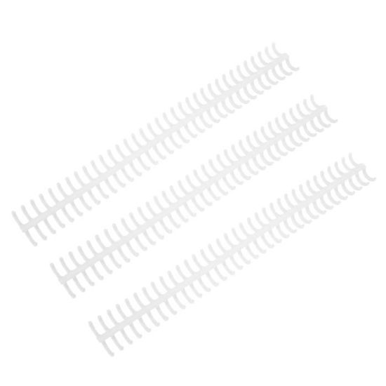 10 Pièces De Dos De Reliure à Anneaux - 30 Trous, Diamètre 22 Mm - Anneaux En Plastique PP Pour Feuilles Mobiles