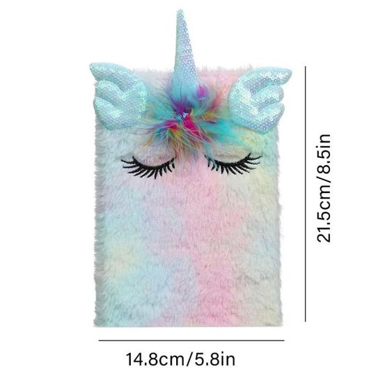 Journal Intime Pour Filles Avec Serrure Et Clés, Super Style Mignon Lion En Peluche, Journal Intime Secret, Carnet à Pages Lignées, Carnet à Paillettes Pour Enfants