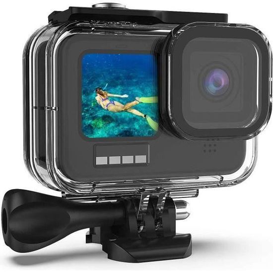 Boîtier étanche Flycoo Pour GoPro Hero 3+ / Hero 4 - Protection Sous-marine Jusqu'à 45m - Avec Lentille En Verre Trempé