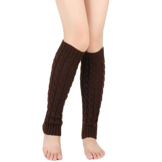 Guêtres Molletonnées Femme Hiver - Chaussettes Hautes Chaudes - Pour Sport, Mode, Quotidien - Plusieurs Couleurs