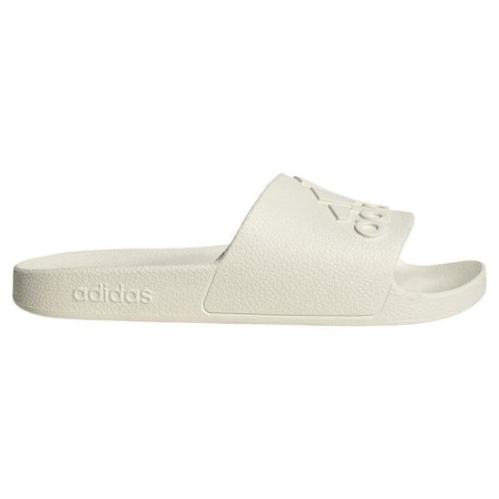 adidas Mixte Adilette Aqua Slide Sandal, Off White-Off White-Off White, 39 1-3 EU