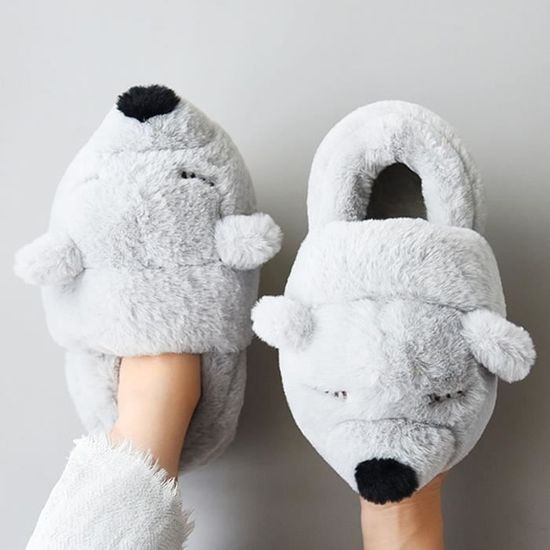 Pantoufles Ours Corimori Pour Enfants - Semelle Antidérapante - Taille Unique - Style Rock Et Doux