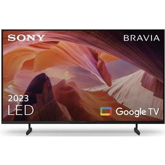 Sony TV LED KD-43X80LP Série Bravia X80L 108 cm 4K UHD Google TV 2023 noir - 4548736150546