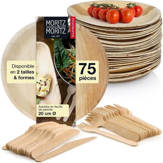 Chic Leaf Lot De 20 Plateaux Rectangulaires Entièrement