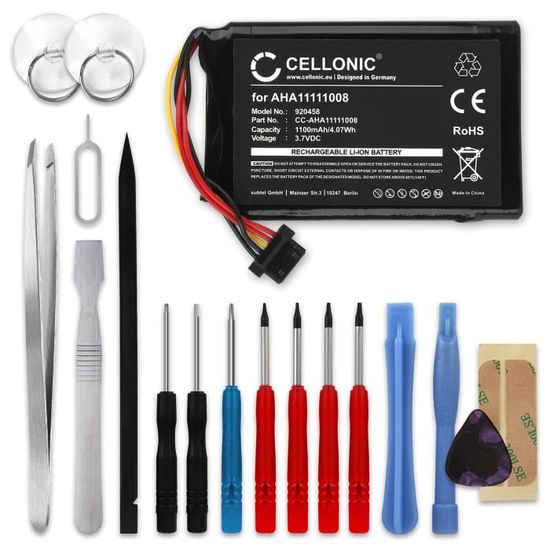 Batterie CELLONIC 1100mAh Pour TomTom Go 5000, 6000, 6200 - Remplacement Navigation GPS Fiable