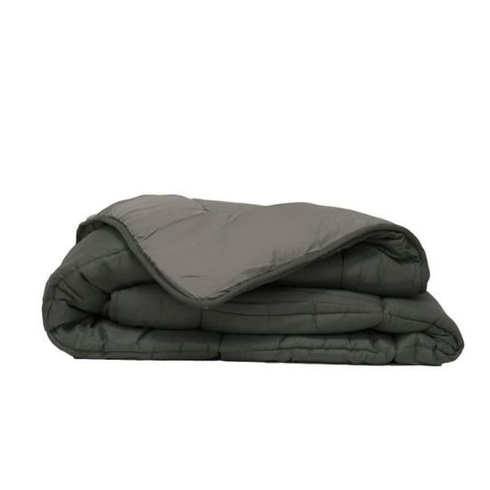 Toison dOr ~ Couette Cocoon Hiver en Microfibre Taupe//Lin 240x260