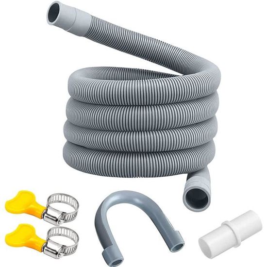 Tuyau Flexible Échappement Universel TAKPART - 50x200 Mm, Acier Inoxydable + 2 Colliers