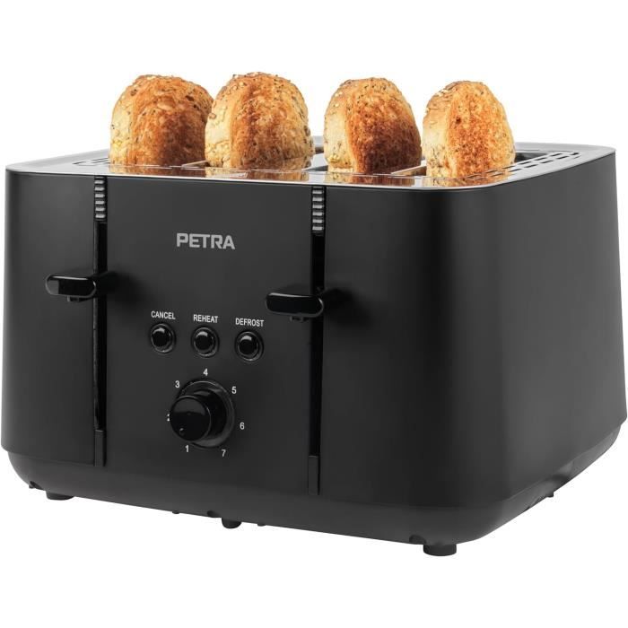 BUYDEEM Grille-pain rétro à 2 tranches, fentes extra larges, en acier inoxydable avec levier de levage, fonction bagel et muffin, plateau à crumb amovible, 7 réglages d'ombre à toast – Vert