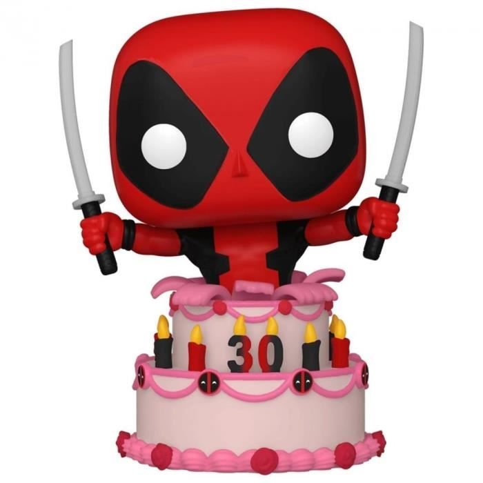 Figurine Funko Pop! Marvel : Deadpool in Cake – Tête oscillante 776