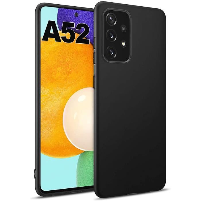 Coque Samsung Galaxy A52 5G/4G Ultra Mince Premium TPU Premium Exact Fit/NO Bulkiness Souple Coque pour Samsung Galaxy A52 - Noir