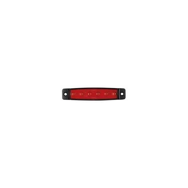 FEU DE POSITION ARRIERE 6 LED ROUGE 12 V ULTRA PLAT
