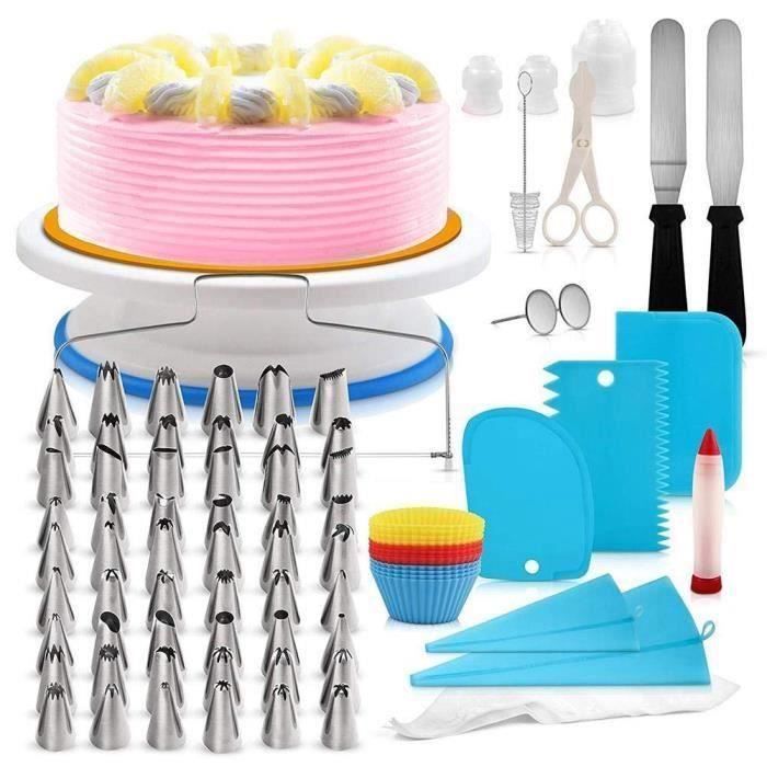 106 Pcs Fournitures de DéCoration de Gâteau Kit Professionnel de DéCoration de Gâteaux Fournitures de Cuisson Pâtisserie Outils