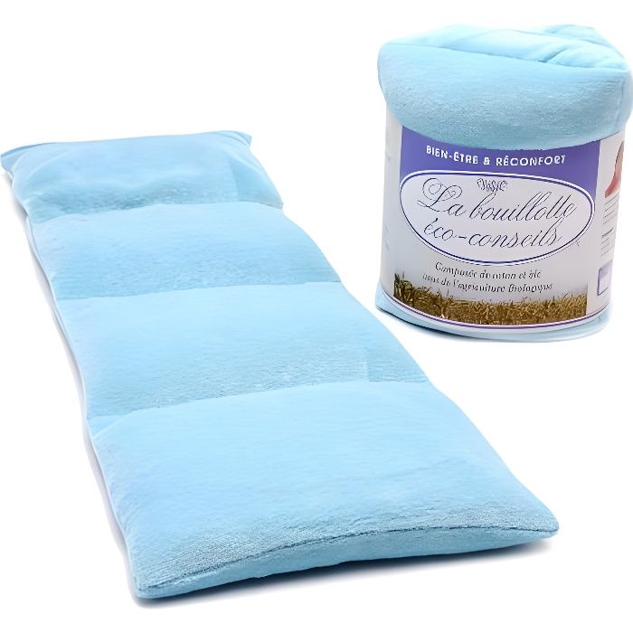 Bouillotte Velours Bio Couleur Turquoise