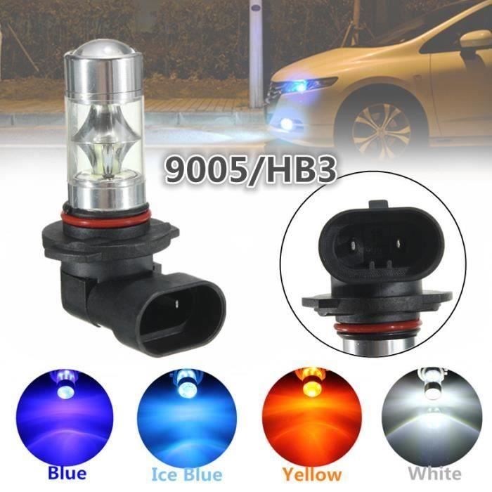 JL Led Ampoules 9005 Hb3 - Ice Blue - 1Pc H8 - H11 9006 - Hb4 H7 9005 - Hb3 H10 H9 H7 60W Voiture Brouillard A...... -