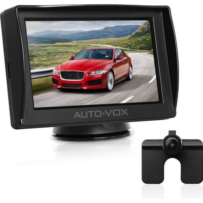 AUTO-VOX Caméra de Recul de Voiture Etanche IP68 avec 4.3’’ LCD Ecran …