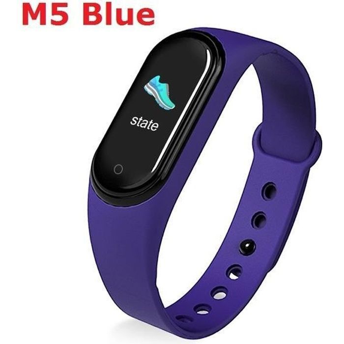 2021 M5 Montre intelligente enfant jeu multifonctionnel réveil deux caméras enregistrement vocal cadeau -Bleu