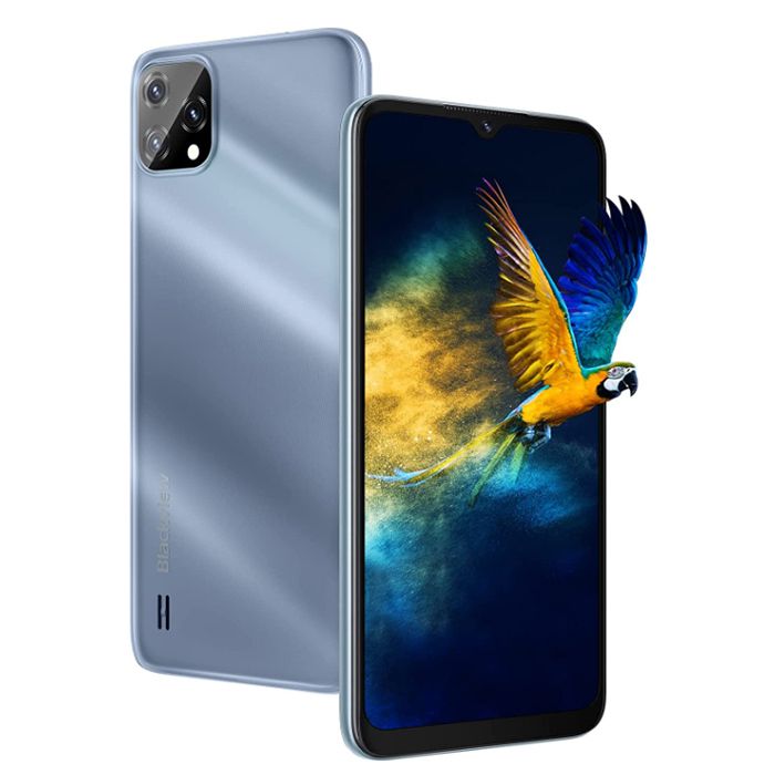 Smartphone Blackview A55 Pro 4Go + 64Go 6.53 Pouces 5MP + 13MP 4780mAh Android 11 Double SIM GPS Téléphone Portable - Bleu
