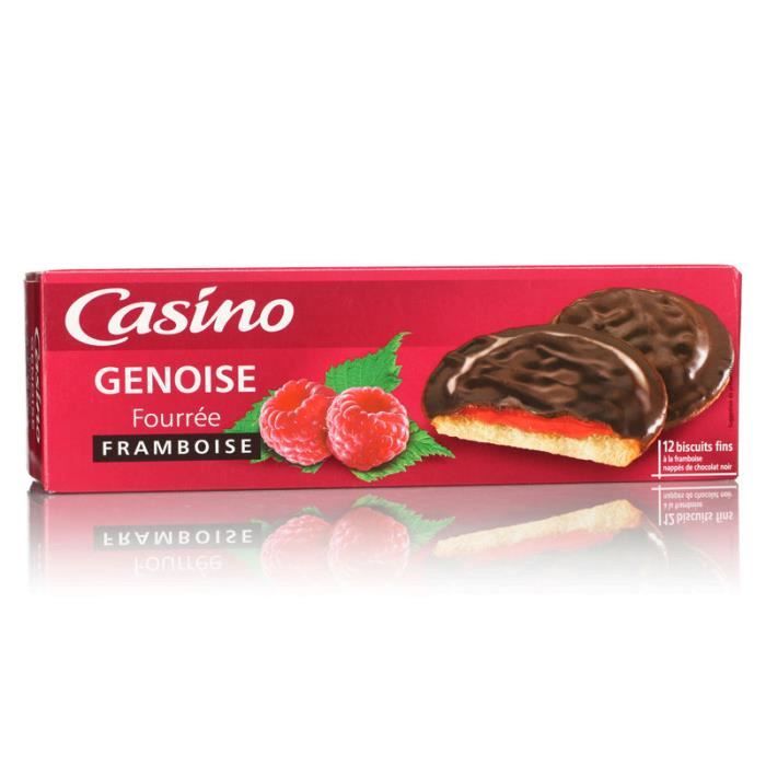 Genoise framboise - Fourrée à la marmelade de framboise - 150g