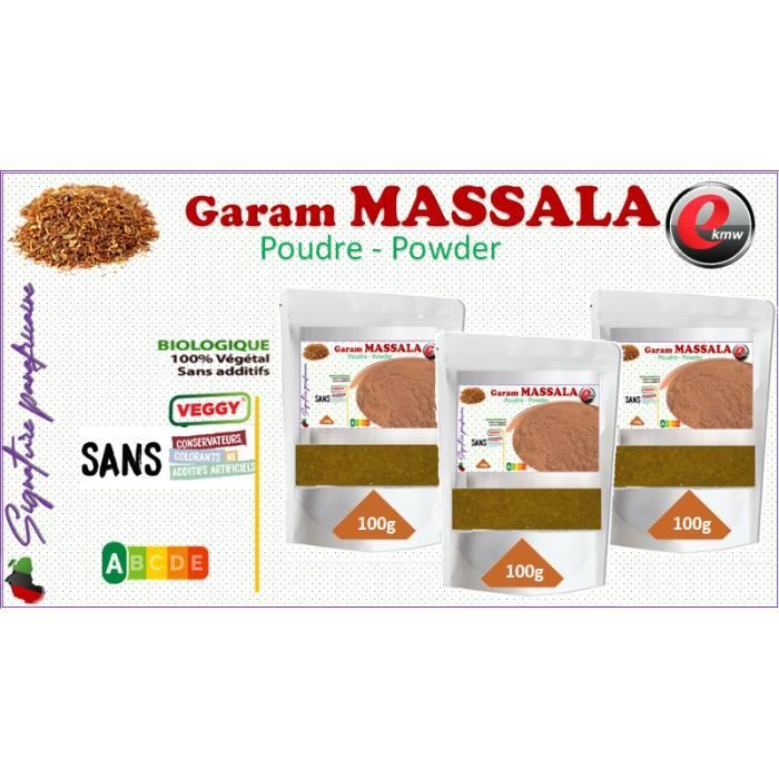 Garam massala sélection panafricaine - 3x 100g-