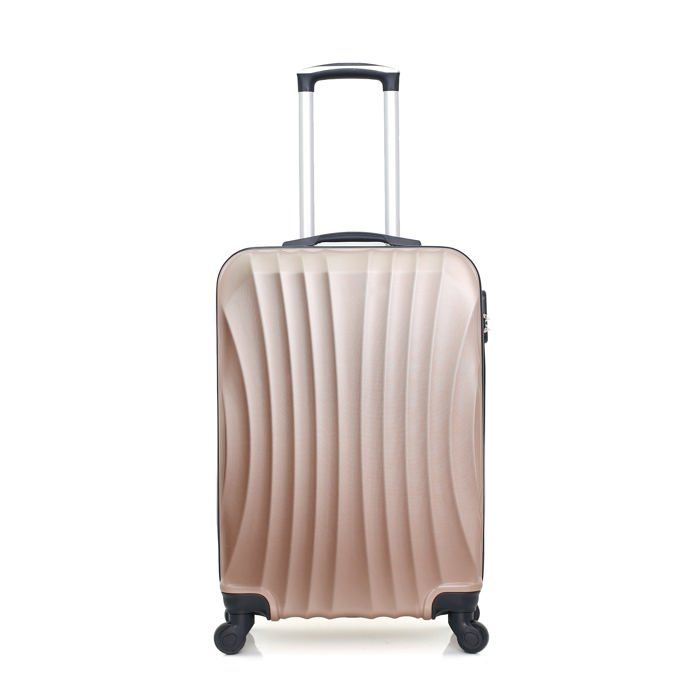 HERO – VALISE WEEK-END - ABS – 60cm – 4 roues – MOSCOU-A – ROSE DORE