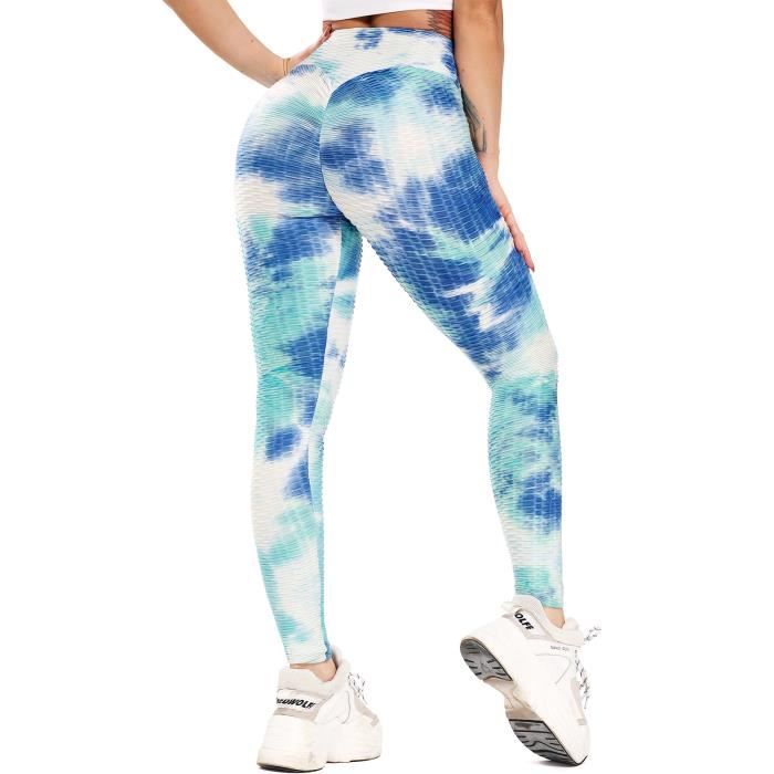 STARBILD Femmes Leggings de Sport Anti-Cellulite Pantalon de Compression Push Up Taille Haute Fesse Remontée Multicolor Yoya Fitness