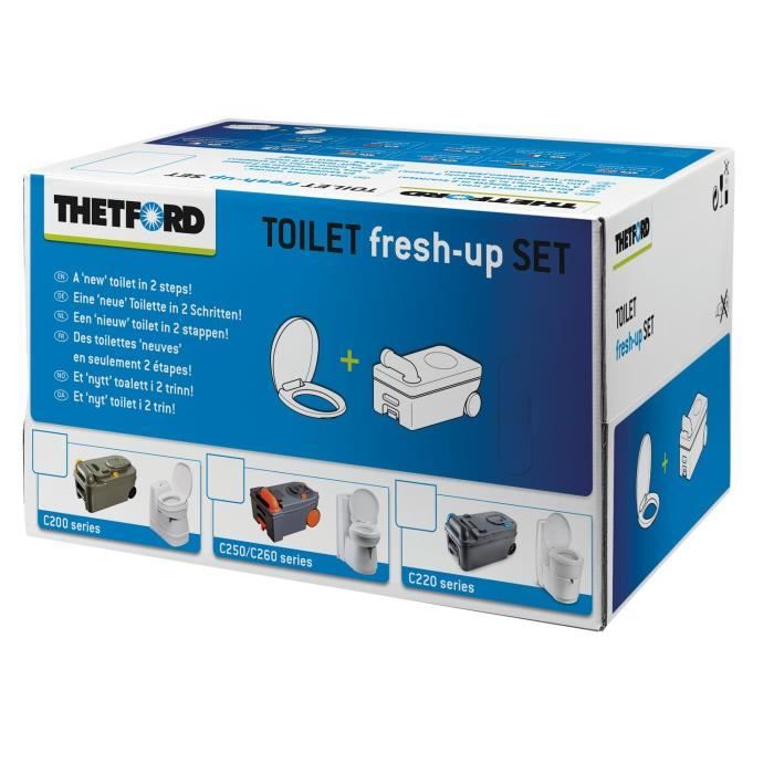 THETFORD Kit Renov'Toilettes Kit rechange pour C2-C3-C4 version gauche - Avec cassette roulette