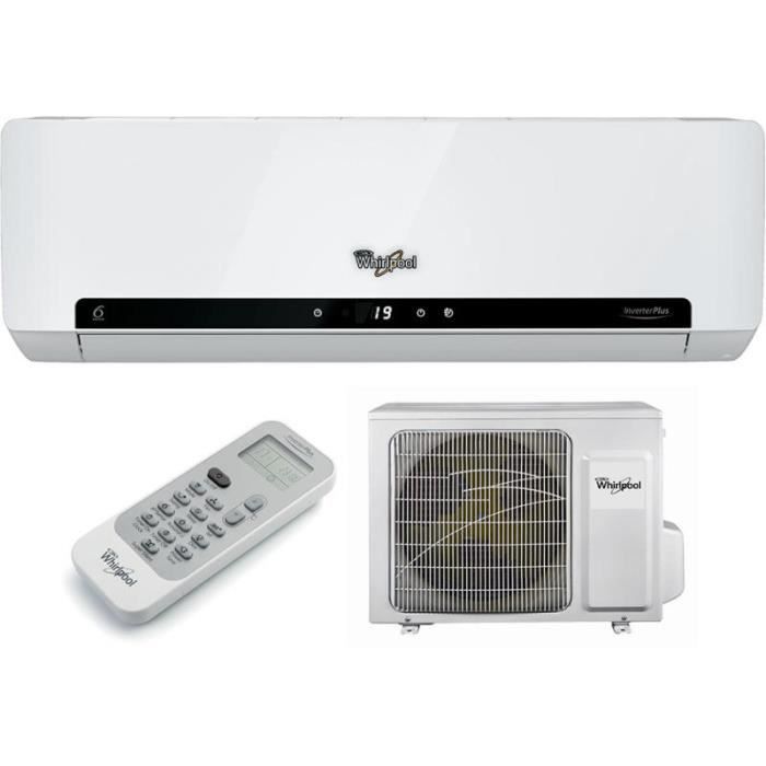 WHIRLPOOL Pompe à chaleur - Climatiseur Réversible fixe monosplit 9KBTU INVERTER 6TH SENSE A++