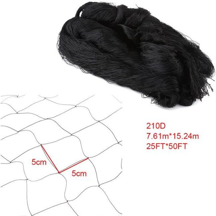 7.61*15.24M filet Anti-oiseaux Protection PR vigne Mesh Noir protège légume plant fruit - XY FR