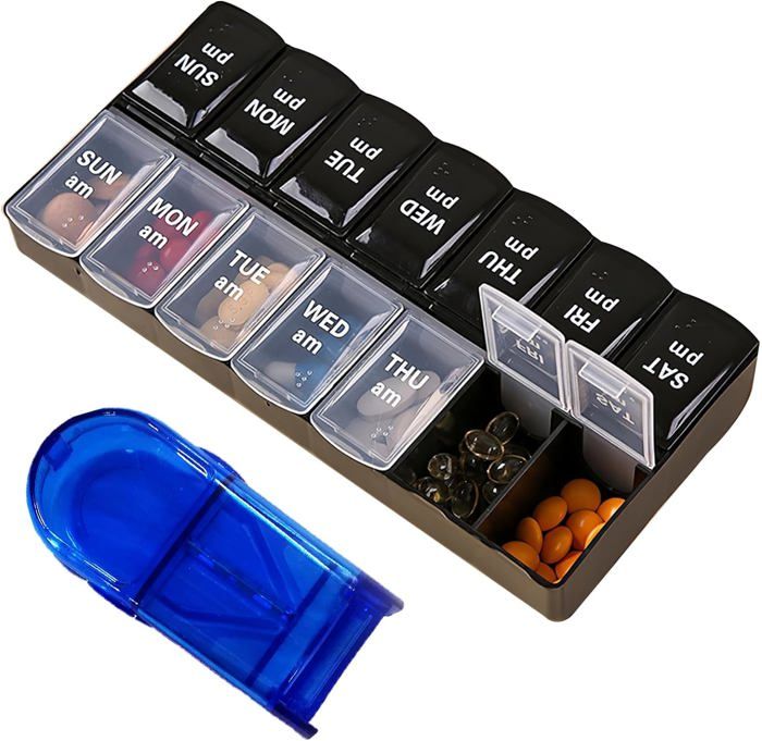 Lot De 24 Pilluliers Hebdomadaires Transparents - 7 Jours Détachables - Marque S&L - Neuf