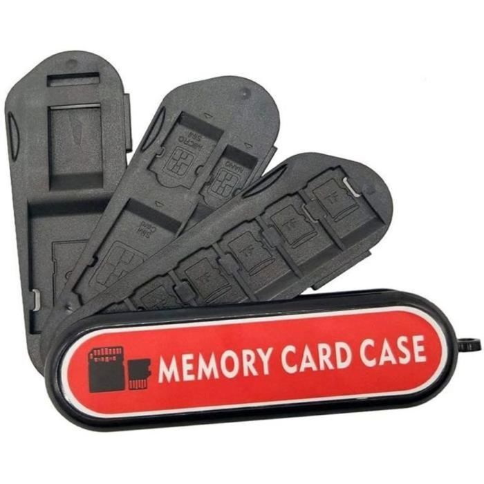 Étui 36 Emplacements Pour Cartes Mémoire – 12 SD + 24 Micro SD, Protection Anti-choc, Fermeture Magnétique