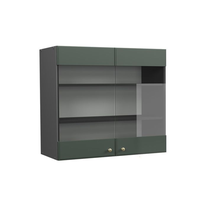 Armoire en verre Fame-Line 80cm Vert Or Campagne/Anthracite Vicco 38001