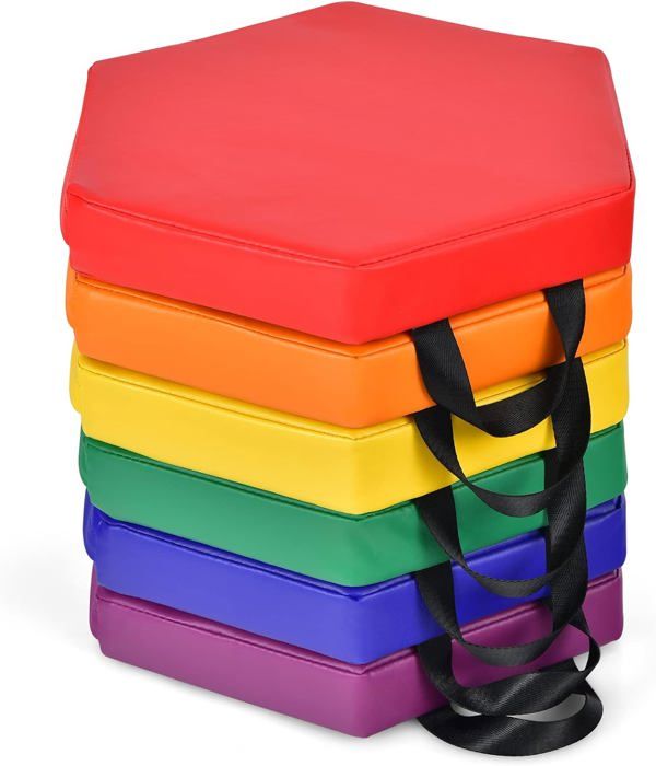 Lot De 6 Tapis Sensoriels Silicone Bébé – Motifs Texturés Différents – Puzzle Tactile Pour Développement & Éveil