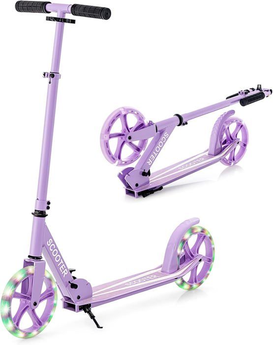 Homcom - Trottinette électrique 120 W Pliable Pour Enfants à Partir De 7 Ans Hauteur De Guidon Et Selle Reglable 12 Kmh Max Rose Noir