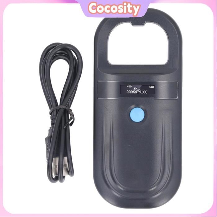 Meilleurs prix pour Lecteur animal portable Scanner de micro-puce pour animaux de compagnie Connectivité USB Scanner de puces animales 134.2 kHz noir