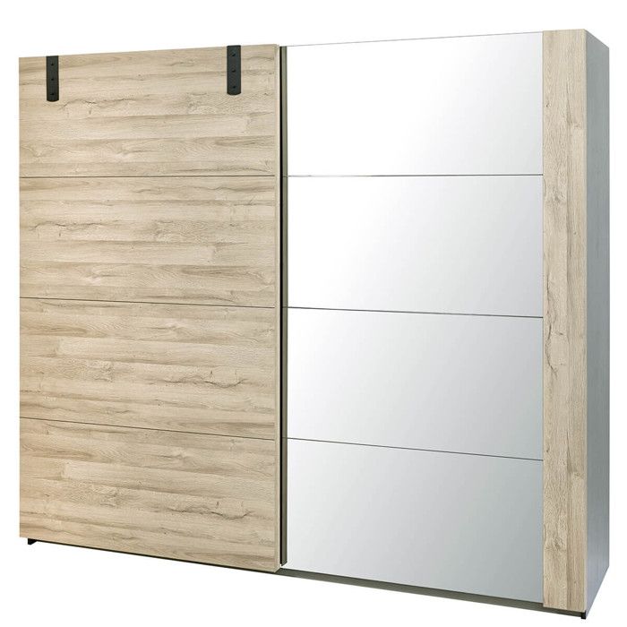 ELEOS - Armoire 2 Portes Coulissantes 245cm ELEOS - Armoire 2 Portes Coulissantes 245cm