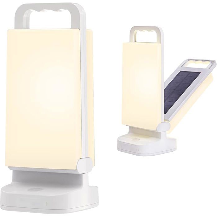 Lepwings Lampe Solaire Camping Rechargeable Lanterne Camping Rglable Luminosit Portable Batterie Externe de Lampe Solaire