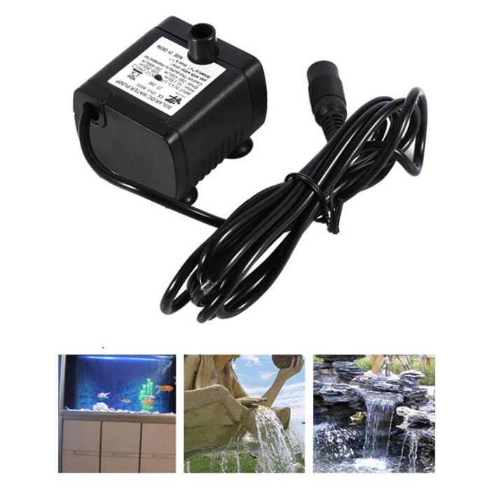 Mini Pompe à Eau 420L/H - Ultra Silencieuse 5W pour Aquarium Bassin Fontaine et Hydroponie - Pompe Submersible Économique et Fia