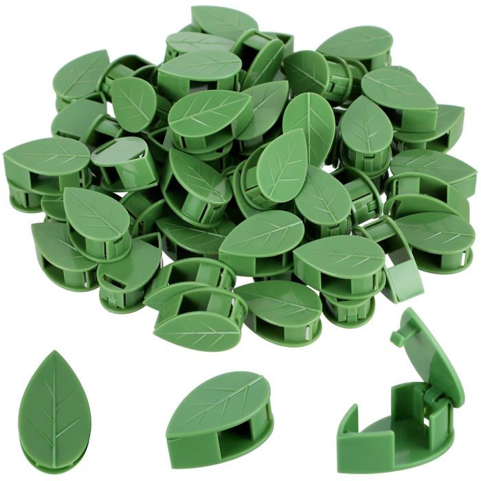 60 clips pour plantes grimpantes (72 pièces au total) autocollants adhésifs acryliques clips invisibles pour murs en vinyle