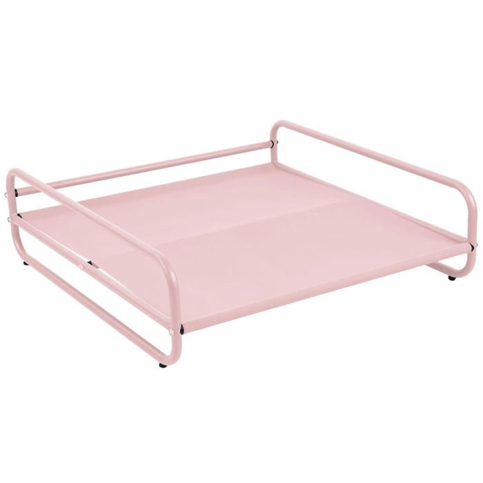 Structure pour fauteuil et pouf de salon de jardin modulable rose Mixi Oviala Structure pour fauteuil et pouf de salon de jardin modulable rose Mixi Oviala