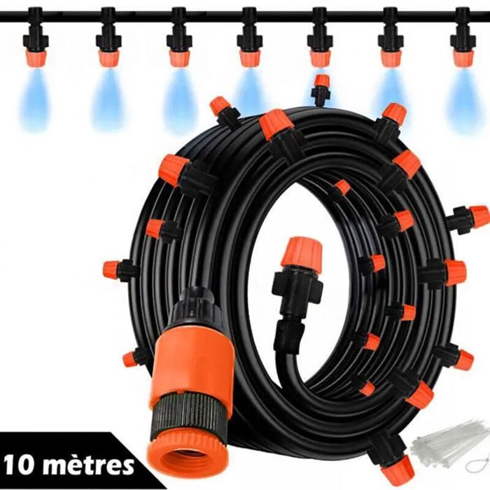 Kit Arroseur Multijet 10 m Humidificateur Irrigation Jardin Serre Patio Terrasse