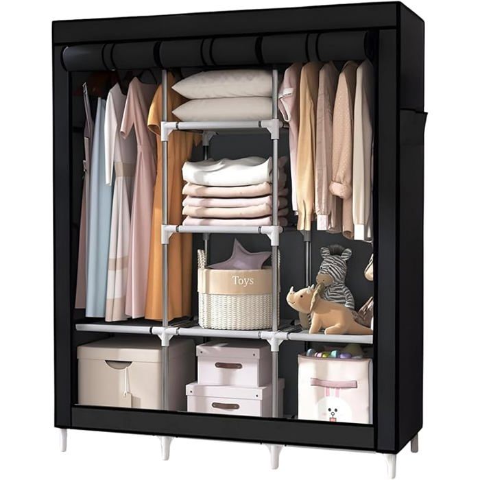 Armoire en Tissu Portable Armoire de Rangement Armoire Étanche Armoire de Rangement Textile pour la Maison A859 PENDERIE SOUPLE