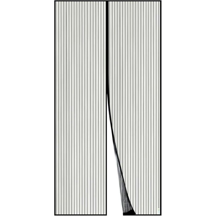moustiquaire fenetre magnetique - style rayé 1.2x2.4m - anti-moustiques et respirante - un bon compagnon pour lété