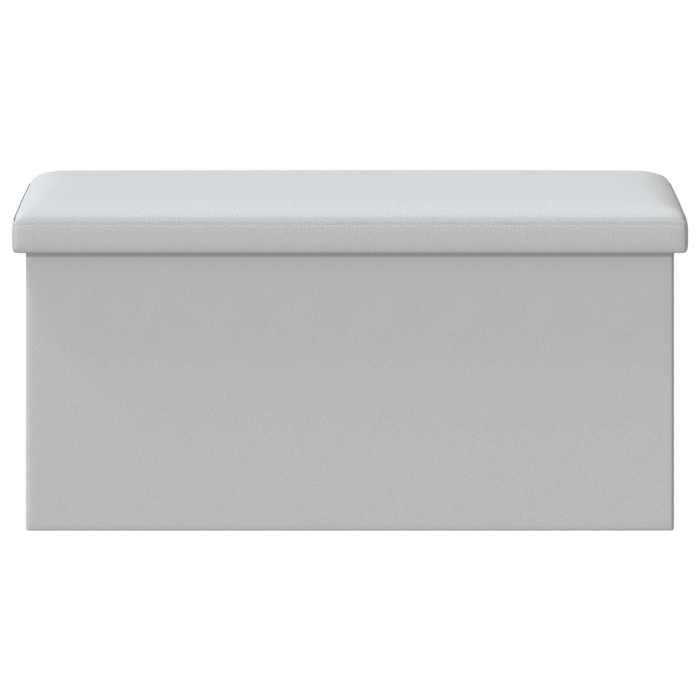 NEW Blanc MEUBLE SIEGE - vidaXL - Banc de rangement pliable Blanc 180 kg 80 L 77X38X38 cm PVC - Banc coffre - Pour maison（1parcel）70