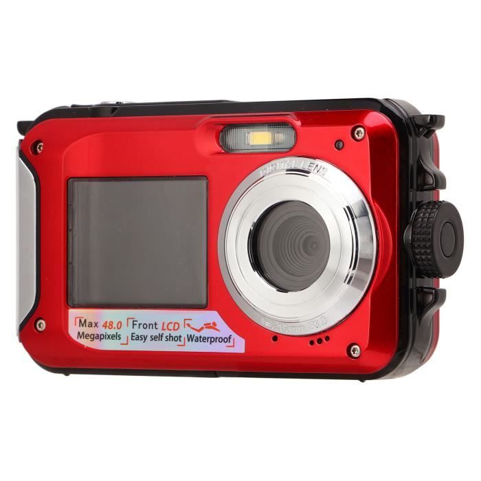 Appareil Photo Sous-marin YISENCE 8K - Orange, étanche, Zoom X18 (neuf, Défaut Possible)