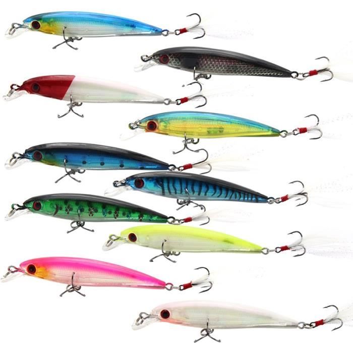 Tigofly Lot 20 Leurres Pêche Mouche 1/0 - UV Haute Visibilité
