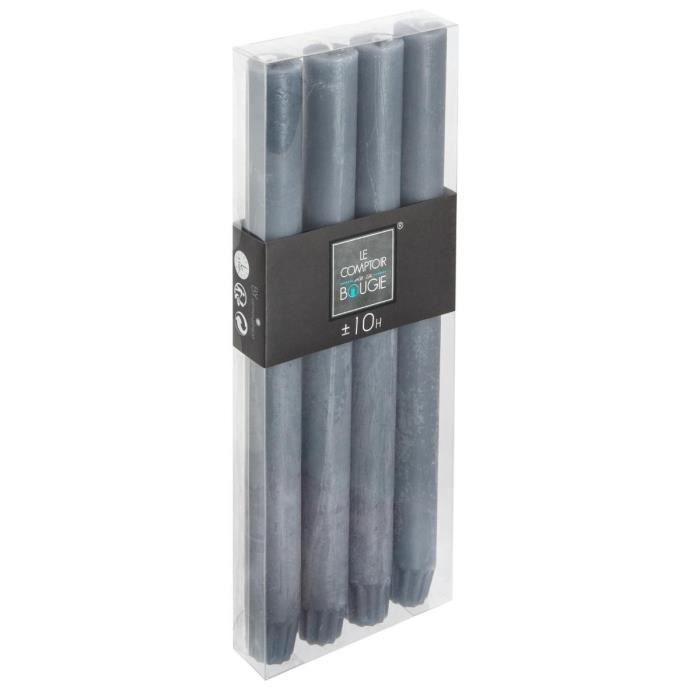 Lot de 10 b/âtons de Bougies turquoises 45G Atmosphera