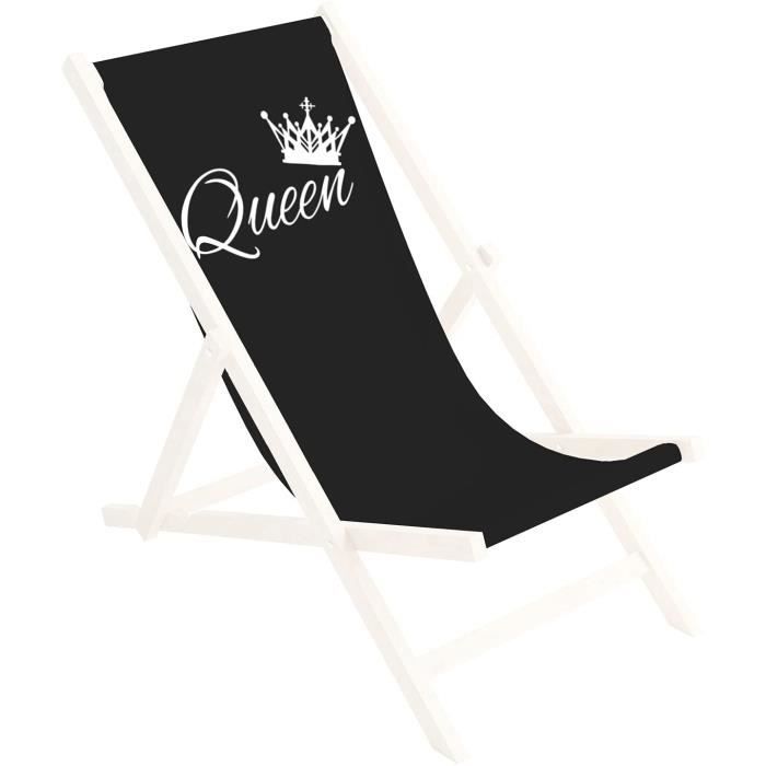 Housse De Remplacement Pour Chaise Longue - Tissu Imperméable Polyester, Motif Bleu, 110x45cm - Pour Fauteuil Plage Pliant