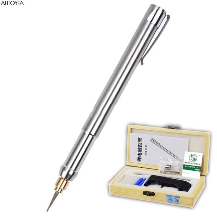 Stylo Graveur Électrique, Gravure Carve Outil, Mini Stylo Graveur sans Stylo Graveur Électrique, Gravure Carve Outil, Mini Stylo Graveur sans