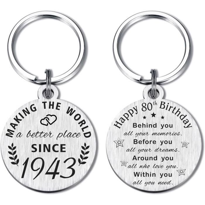 Cadeau D'Anniversaire 80 Ans Pour Homme Et Femme, Cadeau Né En